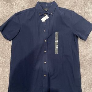Banana Reubublic Short Sleeve Oxford Button Up